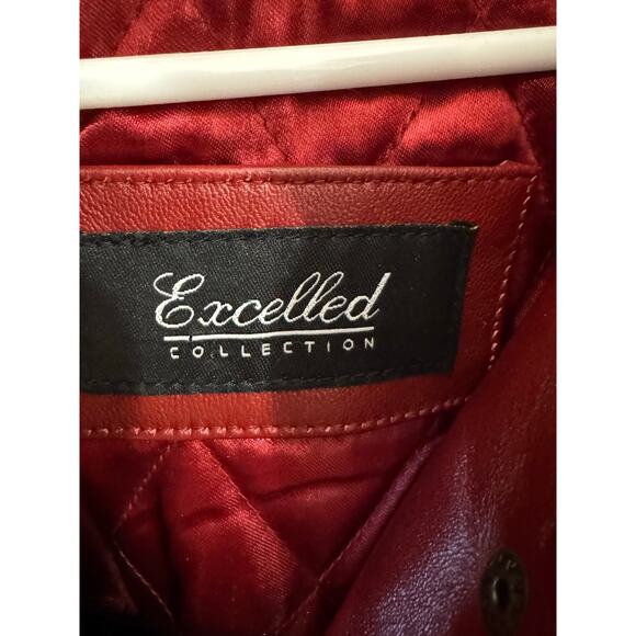 Vintage Red Excelled Collection Red Maroon Anorak Coat Size XL XXL - Picture 3 of 4